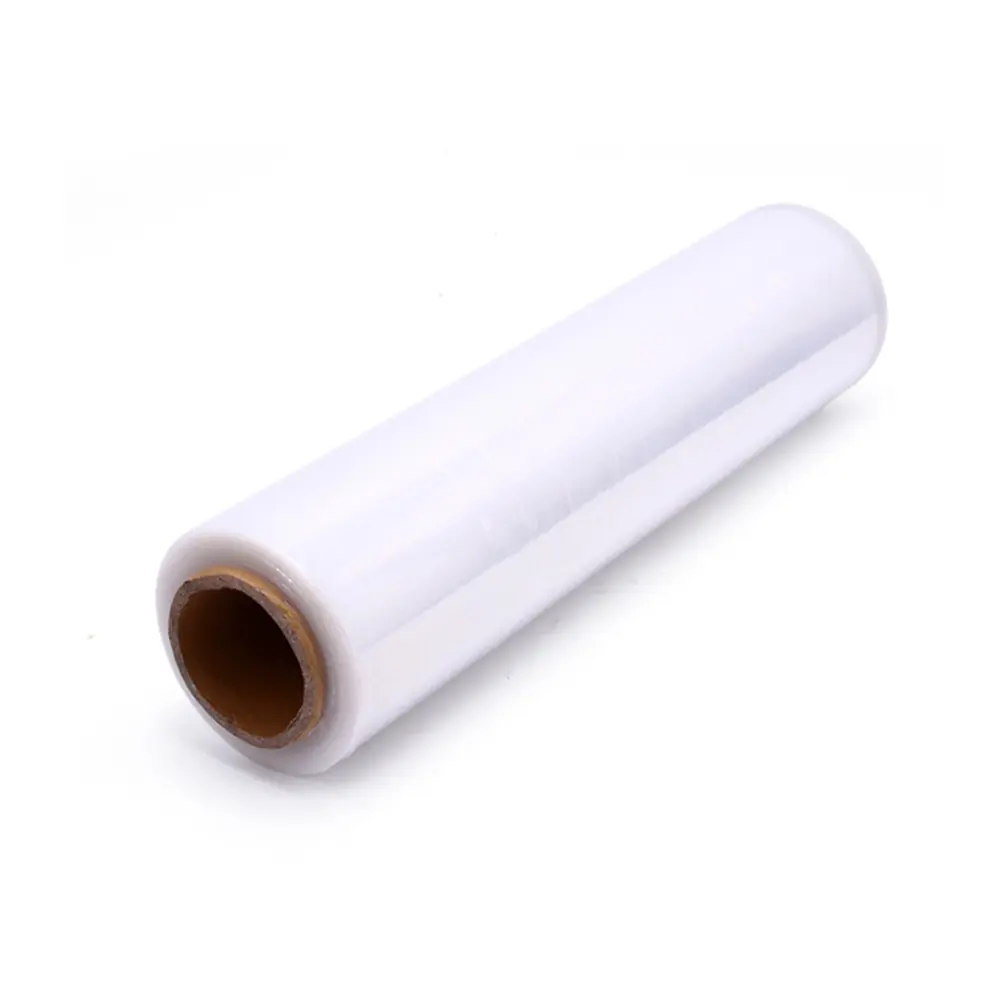 4 Rolls Self-Adhesive Stretch Film Pack (18in Wide, 1000ft Long, 80 Gauge, 18x1000 ft) - Lightweight Easy-Release Hand-Use Film for Warehouse, Movers/Stores; Puncture-Resistant, Tear-Resistant, High-Clarity, No Heat Sealing, No Noise, No Sticky Residue