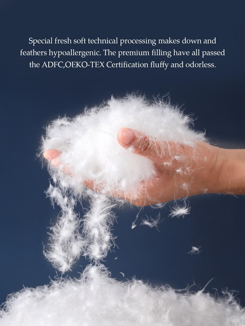 PEACE NEST Soft Fluffy Goose Down Comforter 100% Cotton 450TC Cover All Season Mediumweight Year-round Cozy Bedding Twin Full Queen King Cal King Essential Hotel Style PEACE NEST Soft Fluffy Goose Down Comforter 100% Cotton 450TC Cover All Season Mediumweight Year-round Cozy Bedding Twin Full Queen King Cal King Essential Hotel Style