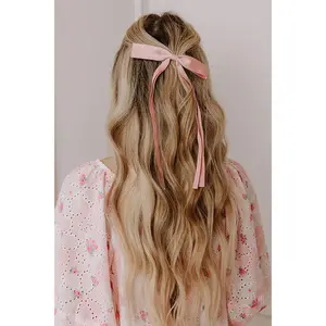 Darling Smile Bow Hair Clip in Pink