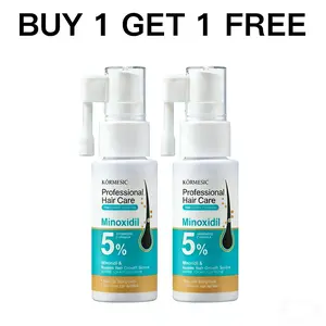 [BUY 1 GET 1 FREE]KÖRMESIC 5% Minoxidil Hair Regrowth Treatment 30ml  Keratin & Ginger for Men Women Prevents Loss Repairs Follicles Promotes Fast Regrowth Strengthens Roots Enhance Strength and Vitality Haircare