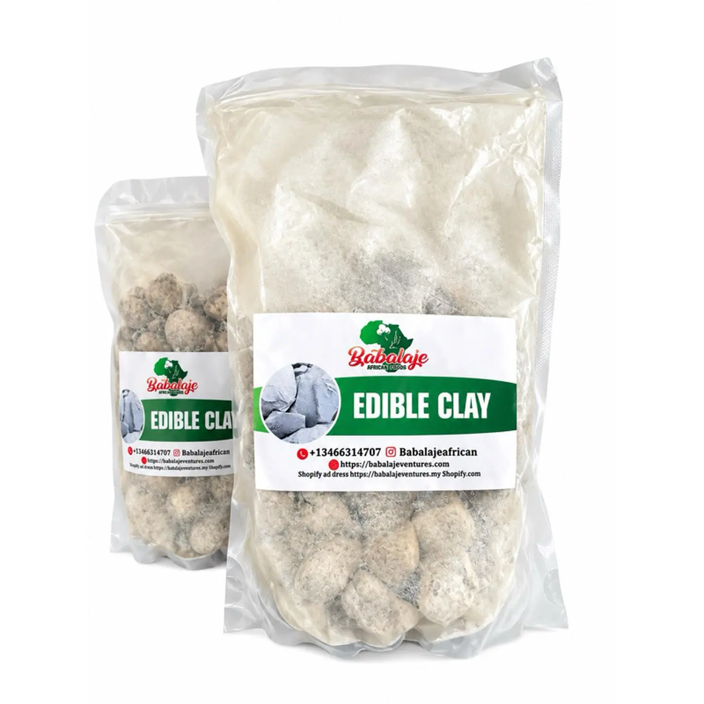 Babalaje Edible Clay 500 Grams Stone Free Dirt Free Natural Food Grade Clay for Health and Wellness