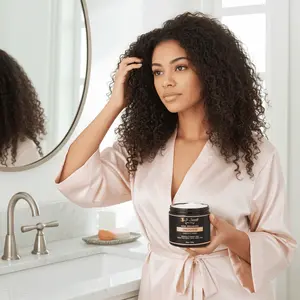 Curl Enhancing Smoothie Cream for Thick, Curly, Coily Hair - Sulfate and Paraben Free, 12 oz