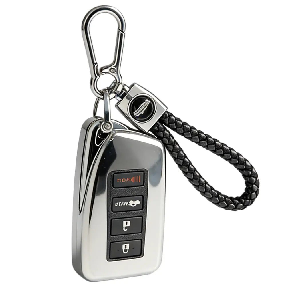 Key Fob Cover Compatible with 2013-2021 Lexus ES300h ES350 GS350 GS450h IS200t IS300 IS350 LX570 NX200t NX300h RC350 RX350 RX450h HYQ14FBA