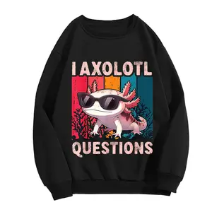I Axolotl Questions Retro Graphic T-Shirt for Mens & Womens – Fun Casual Short Sleeve Tee with Bold Colorful Design, Round Neck, Soft Stretch Fabric, Perfect for Summer