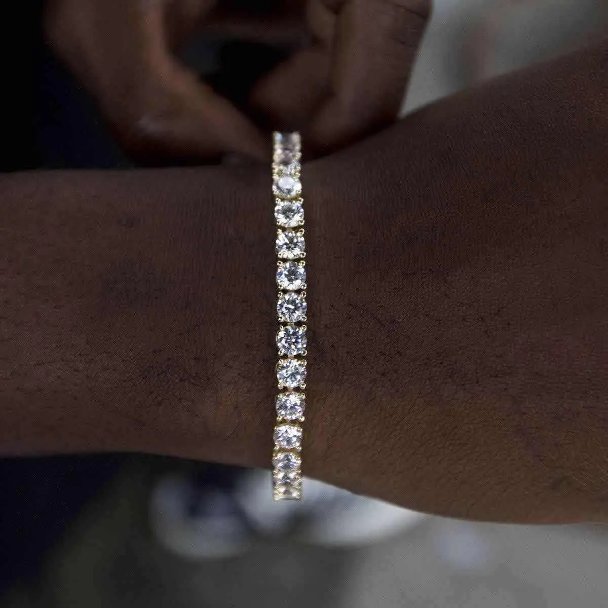 GLD Diamond Tennis Bracelet in Yellow Gold- 5mm - Perfect Gift