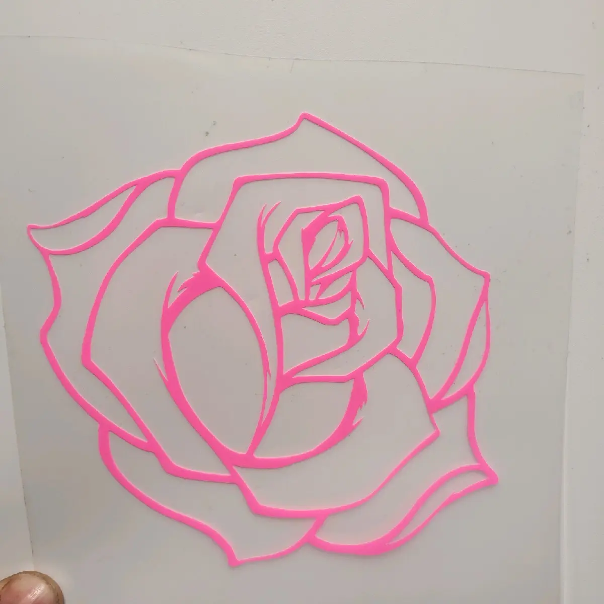 Beautiful Rose Vinyl Sticker 651, Blue Collar woman Decal- High-Quality Durable Sticker for Laptops, Water Bottles, and Car Decoration