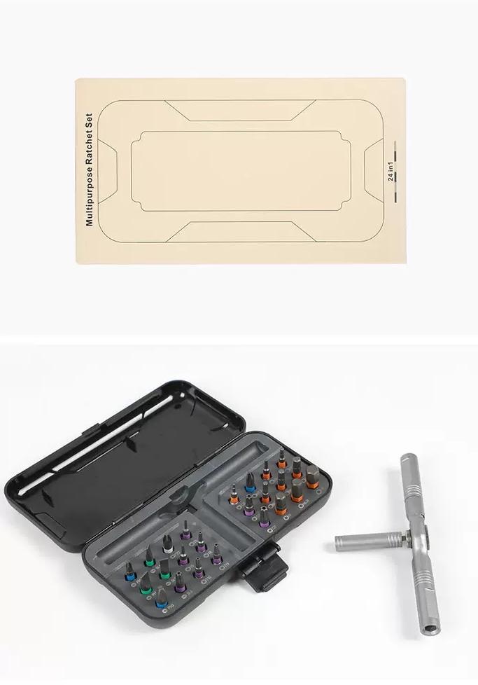 self-assembly 24 in 1 DlY Screwdriver Set,1 Set SwitchableScrewdriver Shape Magnetic Screwdriver Set,Compact and Portable Ratchet Screw0driver SetHome Repair Tool Box Gift for Christmas,New Year pc mobile bicycle