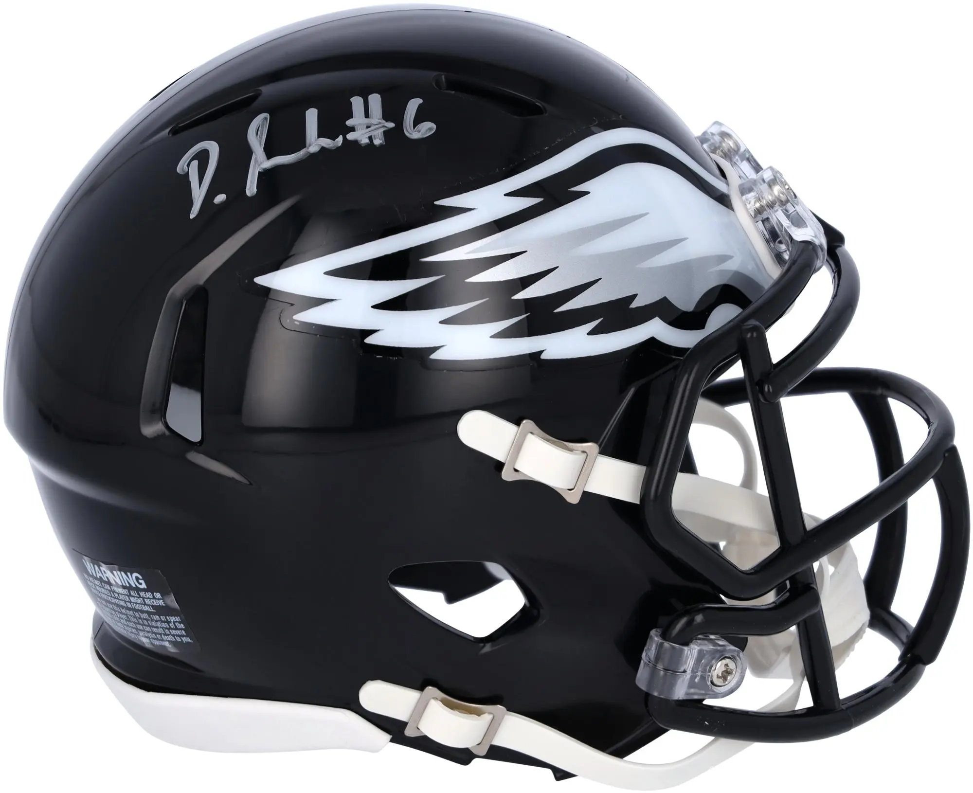 DeVonta Smith Philadelphia Eagles Autographed Riddell 2022 Alternate Speed Mini Helmet - Fanatics Authentic Certified