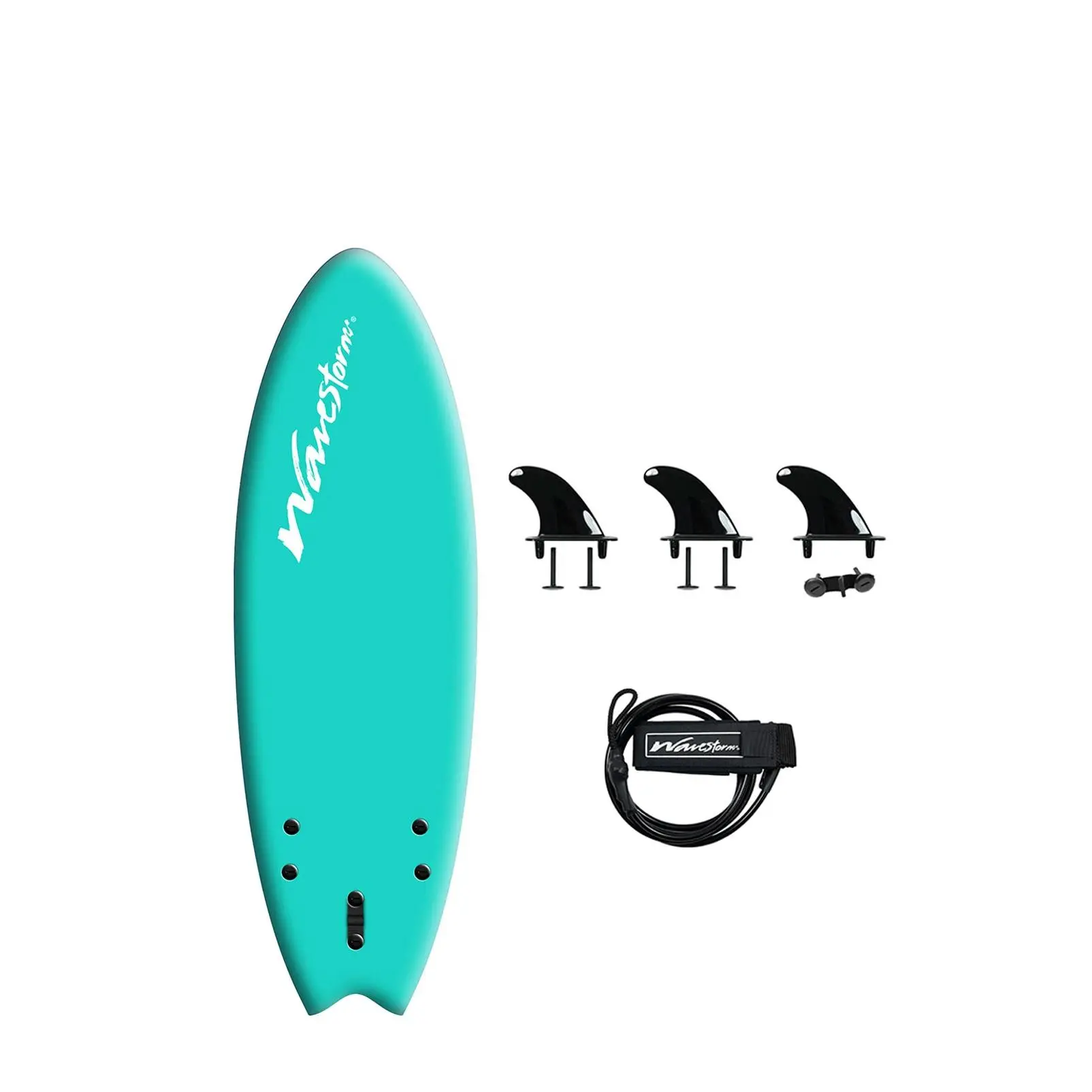 Wavestorm 5ft 6in New Modern Swallow Tail Surfboard
