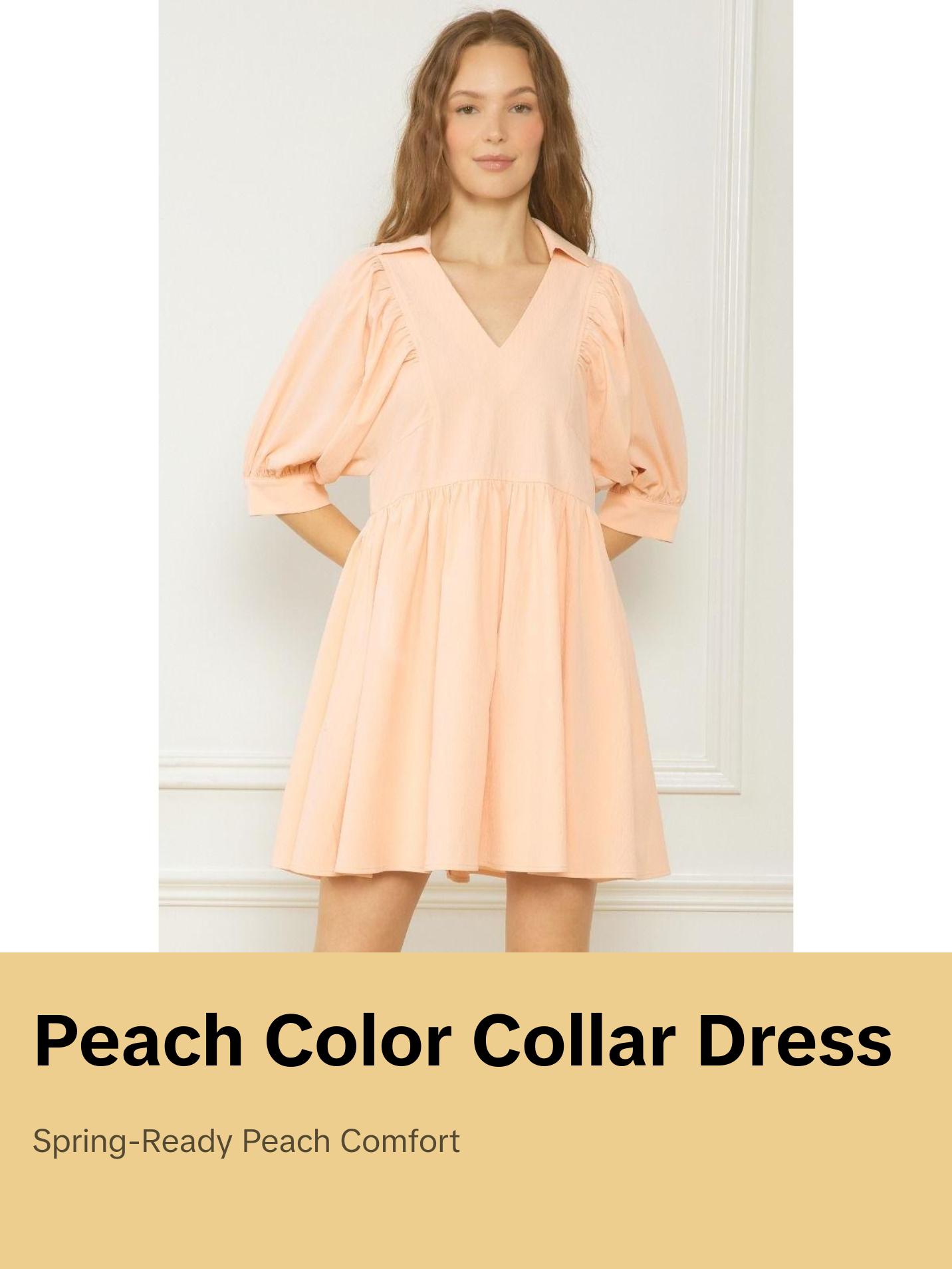 Peach Dress