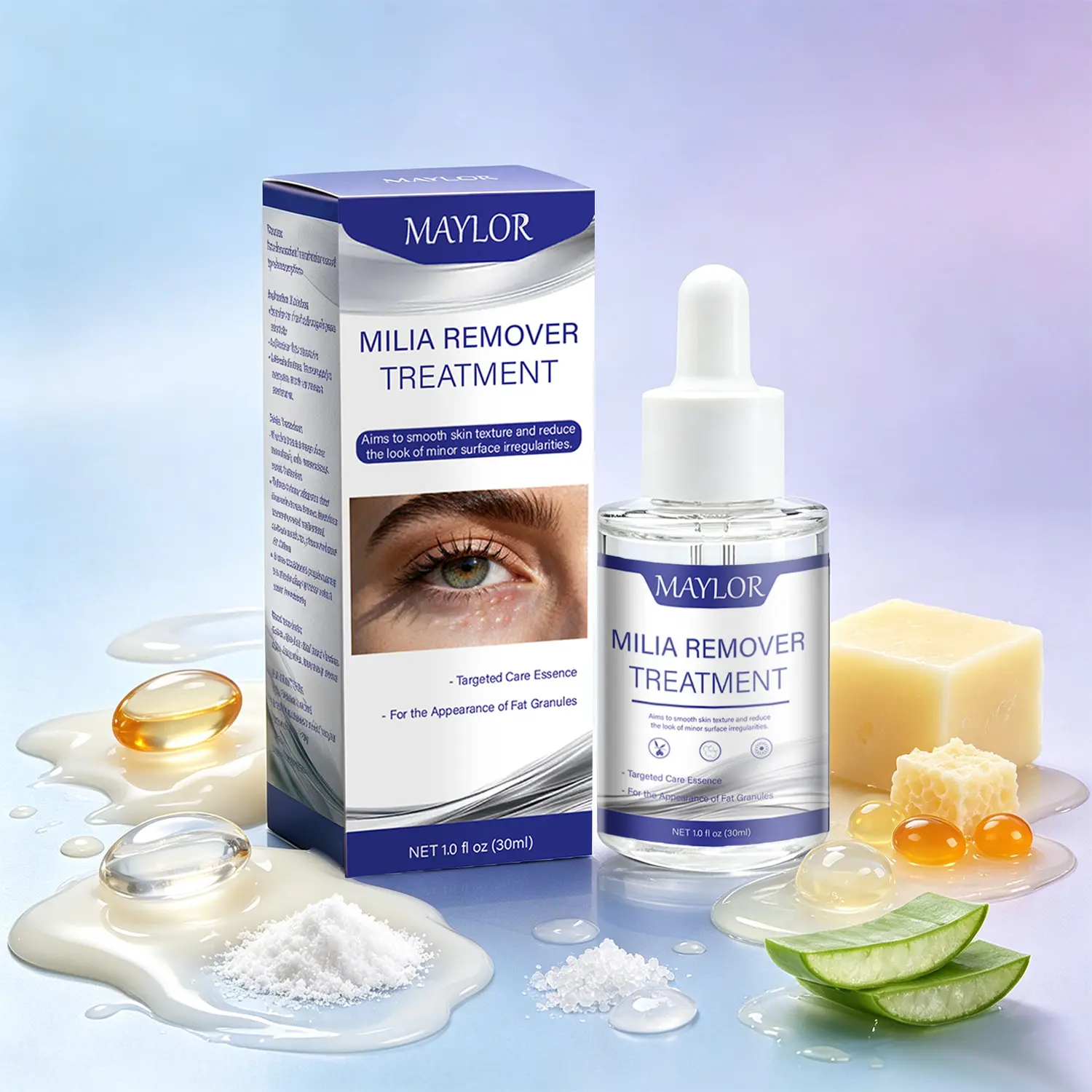 Exfoliating Facial Serum 30ml with Salicylic Acid AHA BHA and Hyaluronic Acid Hydrating Skin Care Serum for Smooth Looking Skin Daily Face Care