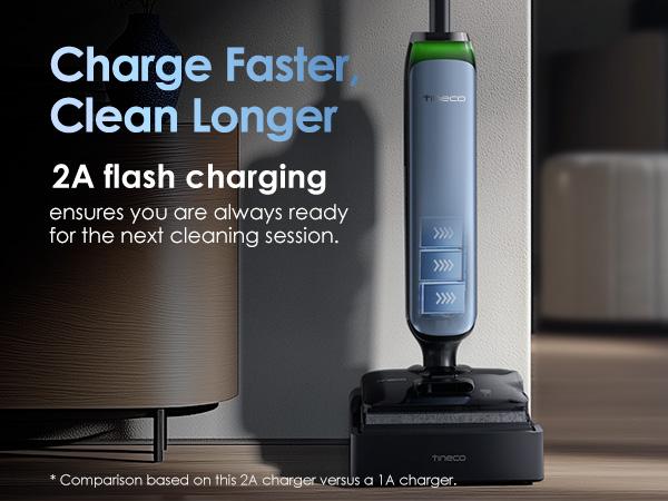 Tineco Floor One S9 Artist Pro Wet Dry Vacuum Cleaner, 22kPa Suction, 360° SmoothDrive, Anti-Tangle Design, 185°F Flashdry, 75 Min Runtime, Dual-Edge Cleaning, 180° Lay-Flat