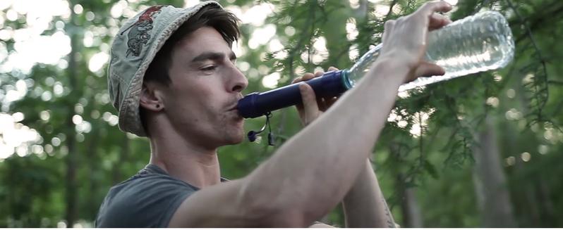 Membrane Solutions 6L Gravity Water Filter 0.1-Micron Versatile Water Purifier Camping with Adjustable Tree Strap Storage Bag