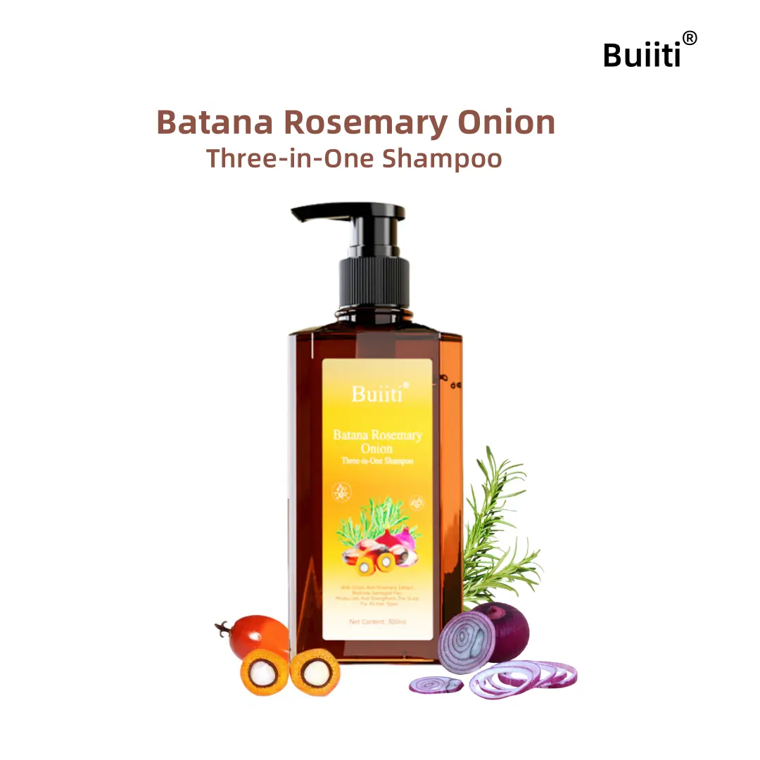 Buiiti Batana Rosemary Onion Three-in-One Shampoo - Hair Regrowth & Dandruff Control, Scalp Nourishing for Thinning Hair, Limited Stock