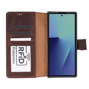 Leather Samsung Galaxy Z Fold 7 Detachable Wallet Case
