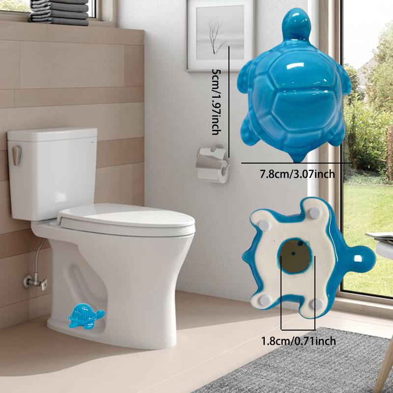 Cute Turtle Toilet Bolt Caps Ceramic Sea TurtleToilet Bolt Covers Decorative, Set of 2 Toilet ScrewCover Caps, Toilet Caps for Bottom of Toilet, ToiletBowl Caps for Bolts Bathroom Decor