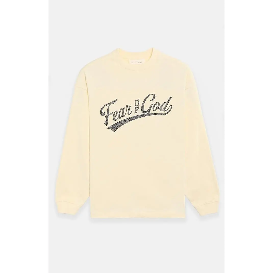 Fear of God ESSENTIALS Men's Cream Merch Long Sleeve T-Shirt