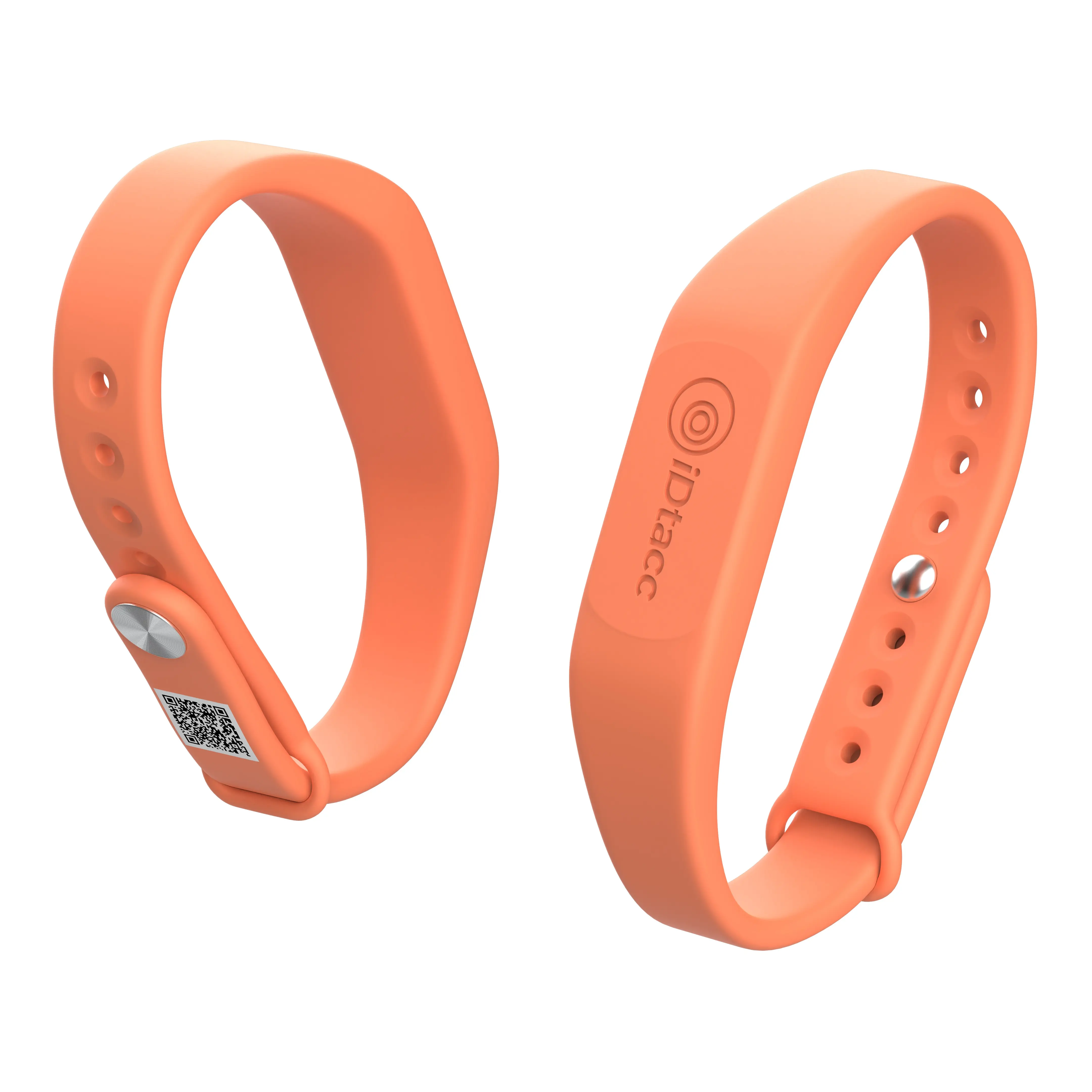 IDtacc NFC-QR Technology Digital Business Bracelet - iPhone & Android Compatible Wearable Business Card for Office Use