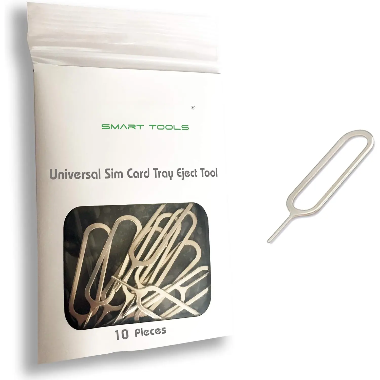 Sim Card Tray Pin Eject   Opener Ejector 10X Pack by  for All ,  iPad, ,  Galaxy, and  Smartphone Brands