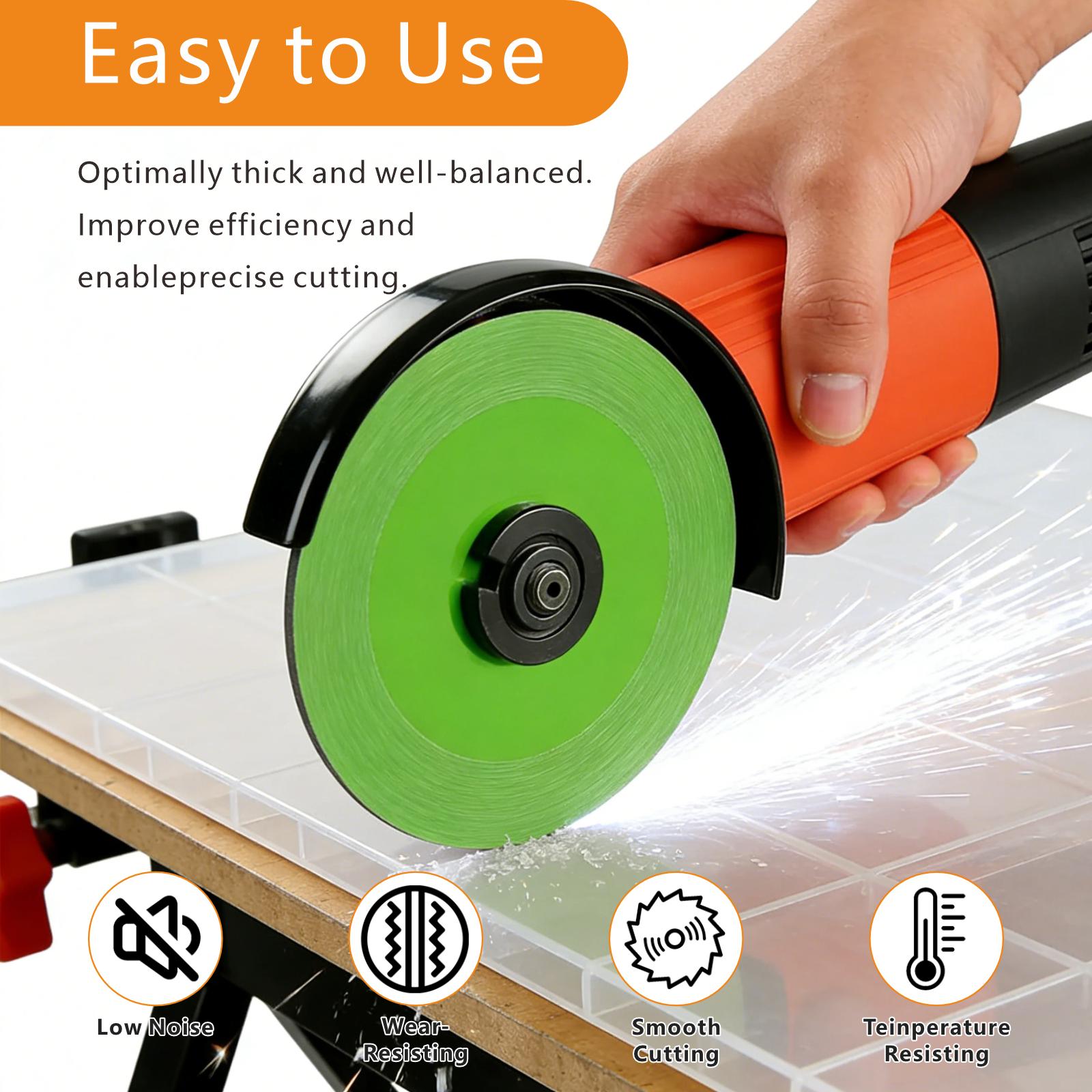 Rock Plate Dedicated Cutting Disc 6pcs 115mm DiamondPorous Flat Grinding Wheels for Chamfering Tiles MarblesStones Ceramics Fast Precise Cuts Power Tool