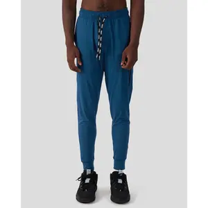 PSD Men's Deep Teal Premium Stretchable Jogger - Male Sports Jogging Wear, Men's Sweatpants with Logo Drawstring, Ideal for Fitness