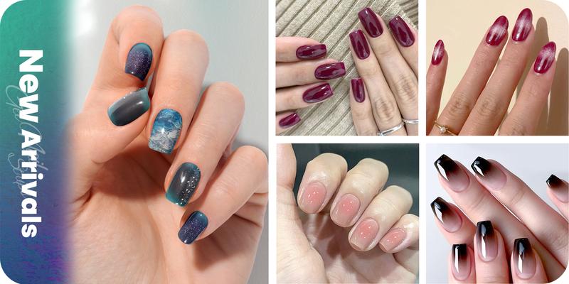 Semi Cured Gel Nail Strips | UV Light Required | Salon-Quality Finish | Easy Apply & Long-Lasting Wear