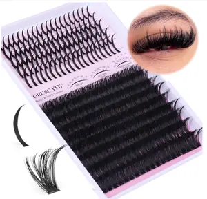 Lash Clusters 100D Long 12-20mm Lash Spikes Eyelash Clusters Volume Individual Lashes DIY Spiky Lash Extension Mega Cluster Eyelash Extensions Mink Strips Lashes Thick by CORUSCATE