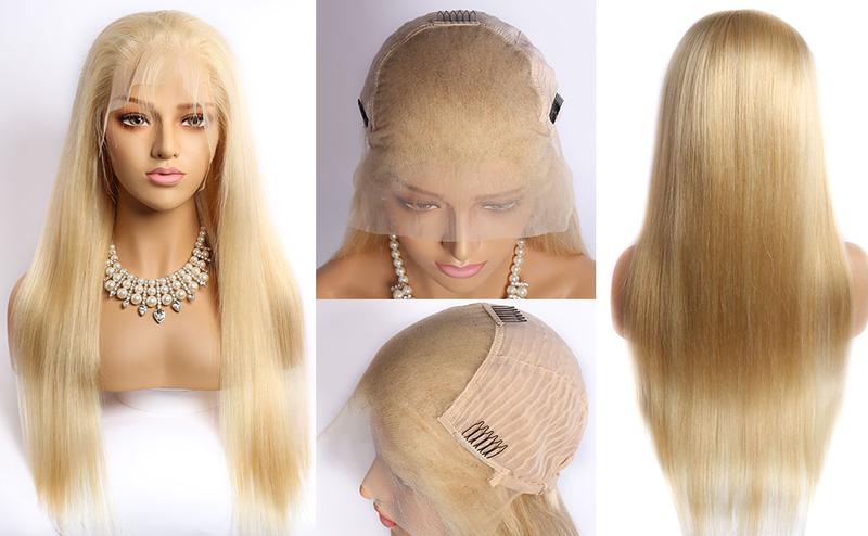 【Lemoda Outlets Deals】Lemoda Blonde 613 13x6 Straight Lace Frontal Human Hair Wigs Outlets Sale 200% Honey Blonde Straight HD Transparent 13x6 Lace Front Wigs Pre Plucked Glueless Wigs