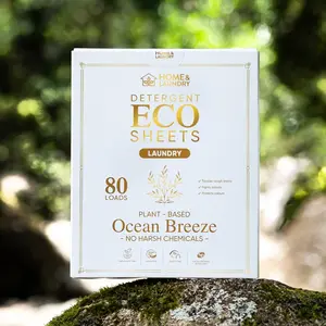 Ocean Breeze Laundry Detergent Sheets - 80 Sheets