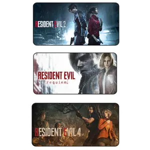 Resident Evil Desk Mat, Gaming Mouse Pad for PC Setup, Waterproof Non-Slip Large Keyboard Pad for Aesthetic Horror Gaming Gear