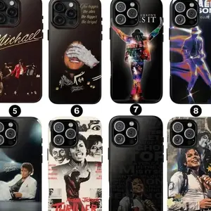 M1chael J1cks0n phone case Compatible with iPhone X, 11, 12, 13, 14, 15, 16, 17 Series & Samsung Galaxy S21, S22, S23, S24, S25 Series