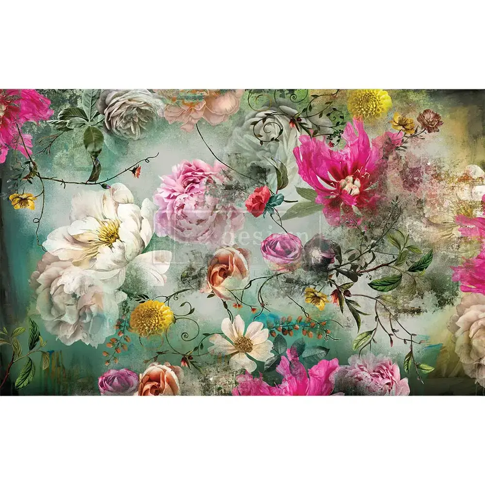 Redesign With Prima High-Quality Materials Lightweight Texture Decoupage Decor Tissue Paper - Adelina, 1 Sheet, 19"x30", Conforms Easily, Ideal for Decoupage Projects, 655350660277, Conform Easily, Easy To Work With