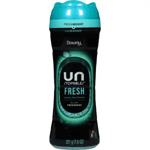 Downy Unstopables In Wash Scent Booster Beads, Fresh Scent, 7.8 oz, Laundry Beads For Odor Protection, Downy Scent Booster Beads, Laundry Scent Boosters