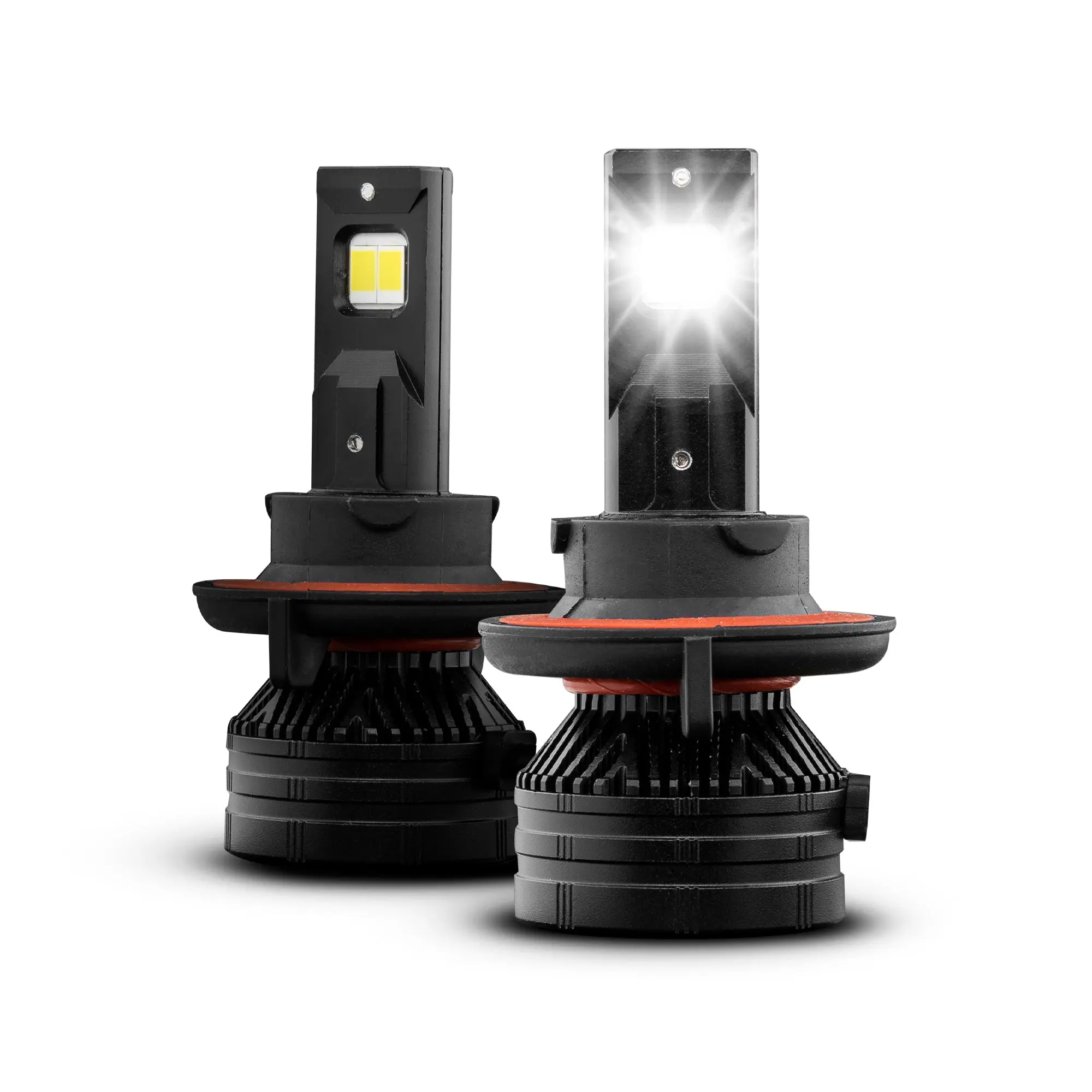 VISION H13 High-Low CSP LED Car Headlight Conversion Kit, Car Headlights with High/Low Beam, 6000K White, 15000/10000 Lumens, 150/100W, Aircraft-Grade Aluminum, Cooling, Easy Install, Plug-and-Play Bright Illumination