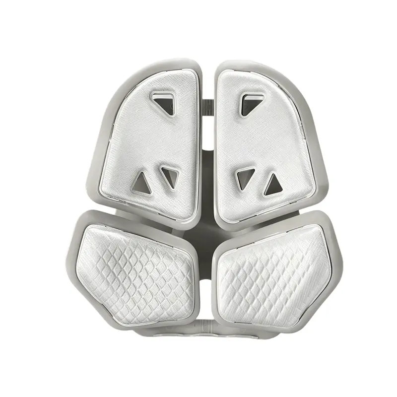 Premium White Color Patellar Knee Pads - Hardshell Safety Gear with Comfortable Design for Outdoor Sports, Workspaces (Neutral Color-Preferred Environments)