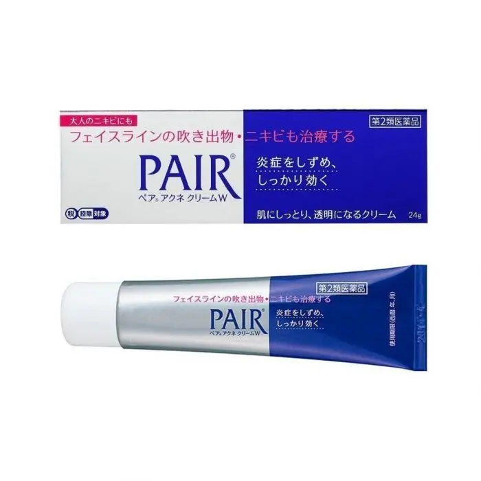 Lion PAIR Acne Treatment Cream 24g Larger Size - Top Selling Japanese Acne Creamy  Gentle Formula with Lid Included for Clear Skin