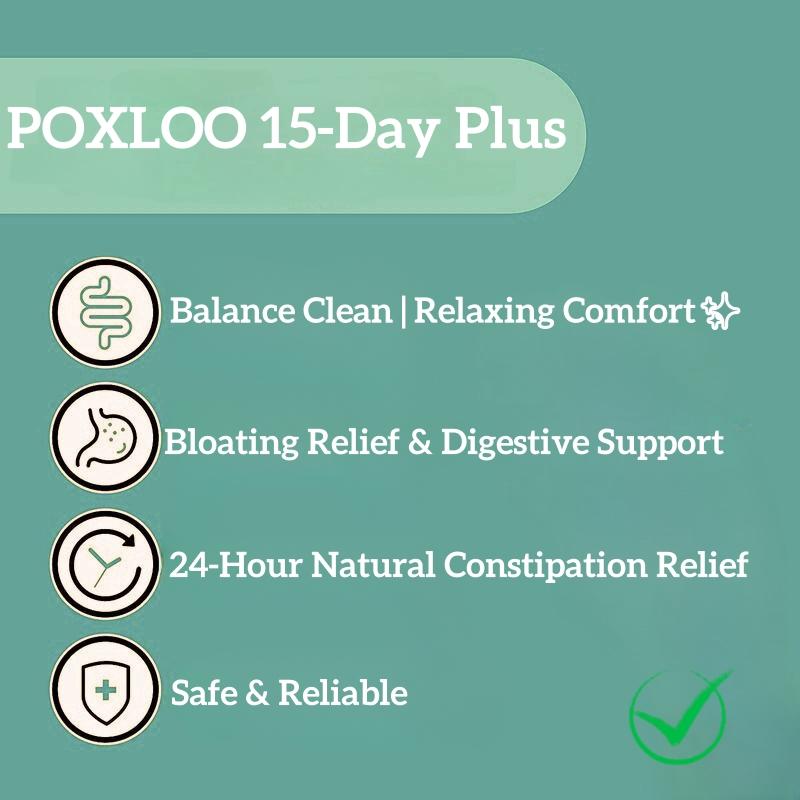 POXLOO Plant Cleanse Capsules｜15-Day Lightness Program｜Natural Plant Fiber｜Gentle Digestive Support Supplement Healthcare