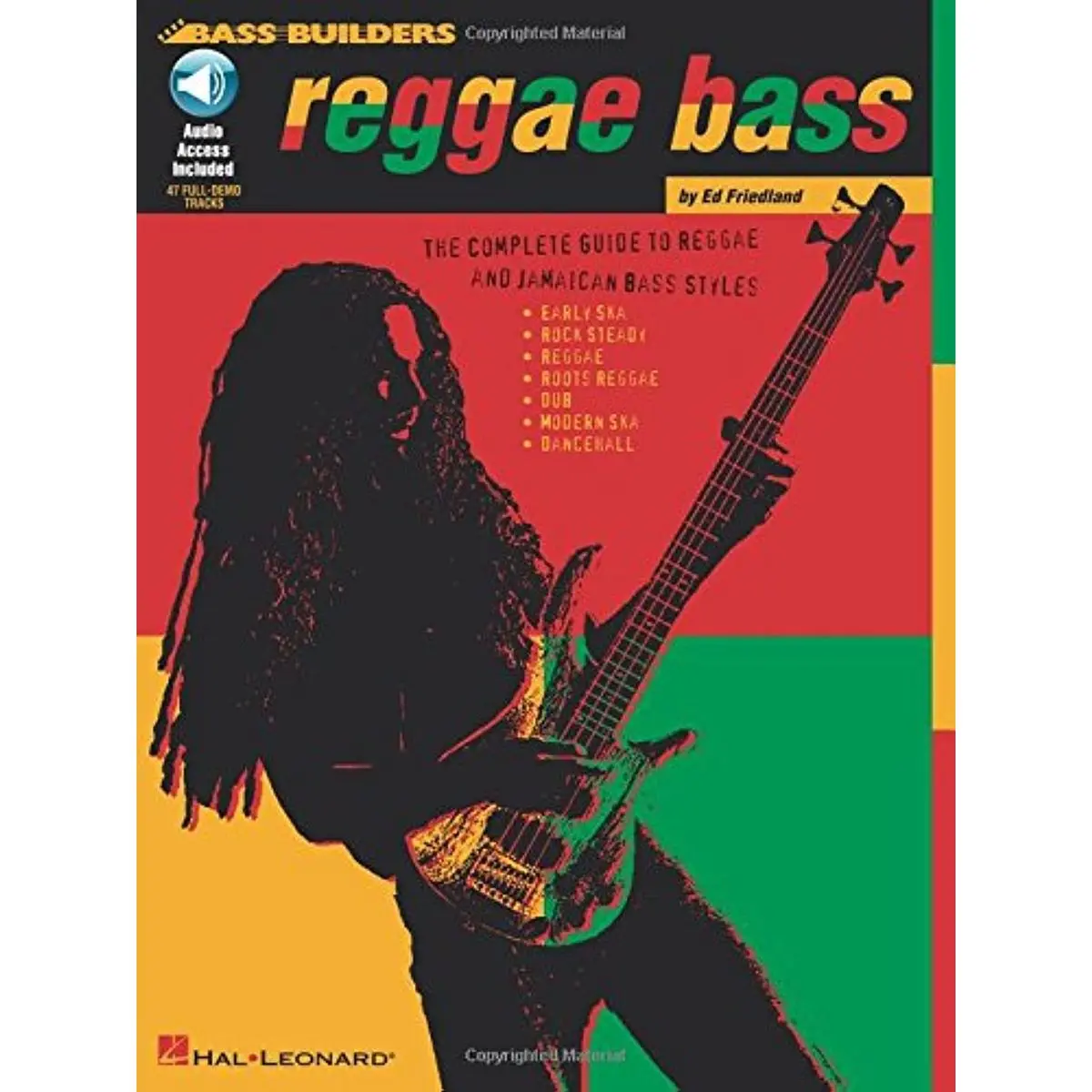 Reggae Bass Book | Complete Guide to Jamaican Bass Styles Songbook | 47 Demo Tracks with Bass Tab and Standard Notation | Ska, Rock Steady, Roots Reggae, Dub etc. | Bass Builders Series Sheet Music Paperback – November 1, 1998