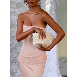 Midnights Sequin Shoulder Bag White Midnights Sequin Shoulder Bag White