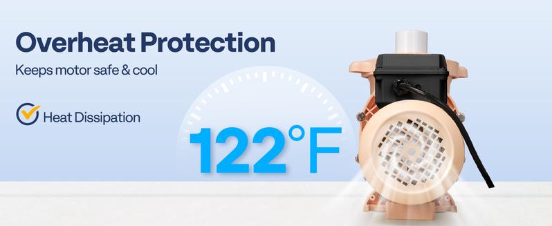 VIVOHOME 2.0HP 115V Variable Speed Pool Pump, Self-Priming Energy Saving, 1.5" & 2" Inlet w/Strainer Basket for in/Above Ground Pools