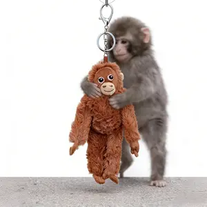 Punch the Monkey Plush Backpack Charm/Keychain Charm/Carry around with you - cute girly gift/bag charm/bag chains and charms