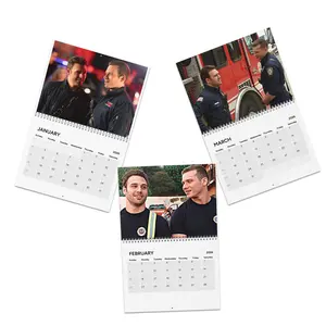 Evan Buckley/ Eddie 2026 Calendar, LAFD New Calendar, Gift For LAFD Fans, Matte Calendar 2026, Evan Buckley 11" x 8.5" Wall Decor, Home Decor, Wall Hanging