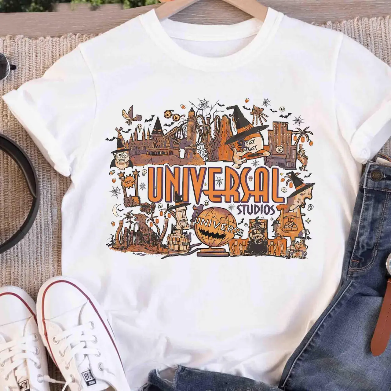 Universal Studios Halloween Shirt, Castle Spooky Witch Universal Studios 2026 Tee, Hollywood Studios Trip Tee, Theme Park Tee