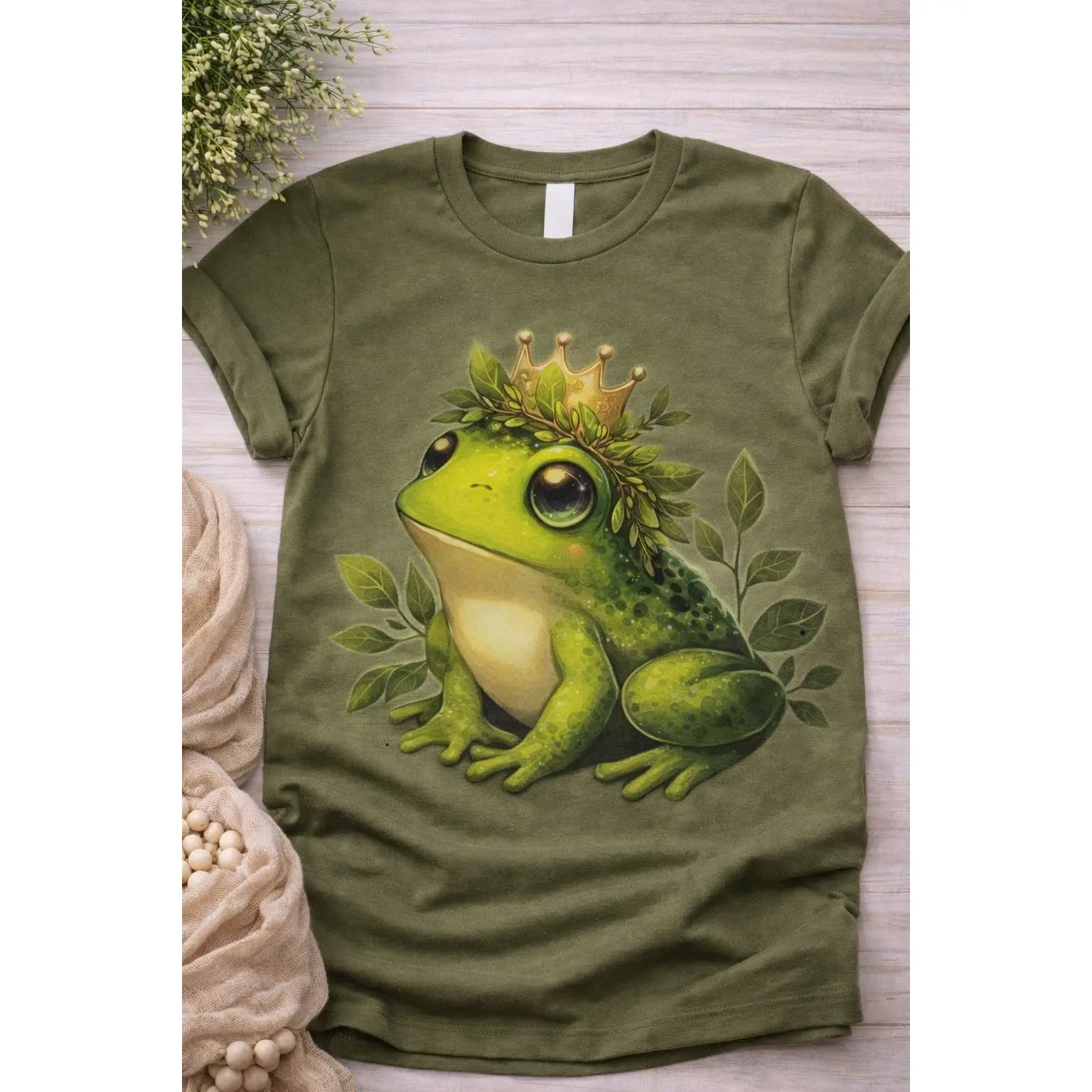 Frog King Garden DTF Transfer – Ready to Press Heat Transfer