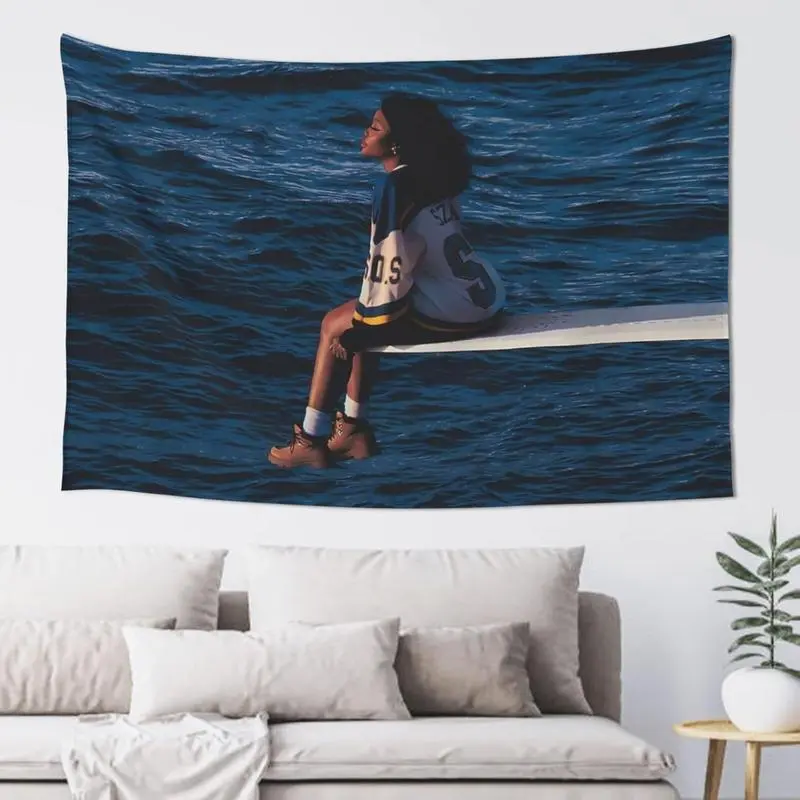 $ZA Album Cover Wall Tapestry () with 4 Brass Grommets, Wall Tapestries for College Dorm Men Cave Room Decor, Home Decorative Banner