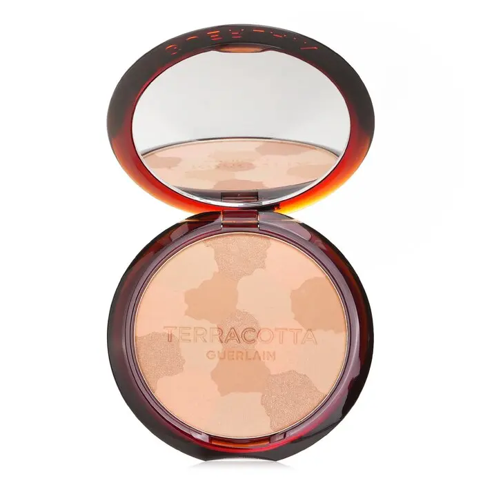 Guerlain Terracotta Light Flower & Honey Cosmetic Powder - #01 Light Warm, Lightweight Blend, 10g/0.3oz, Makeup