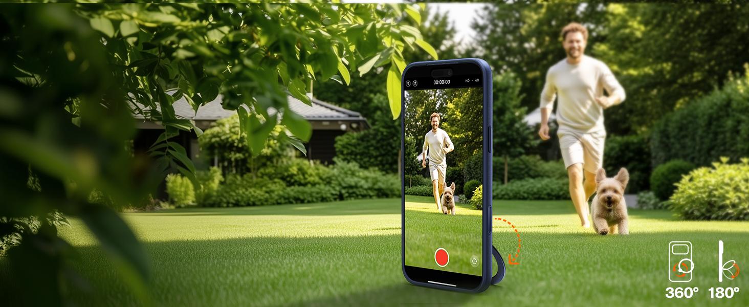 TORRAS OStand Q3 Spin Magnetic Stand Case for iPhone 17 Pro Max with 360° Rotatable Kickstand 4X Military-Grade Protection Protection & MagSafe Compatible