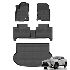 COLANAT for Lexus RX 2010-2015 (Fits RX350 & RX450h) Floor Mats & Cargo Liner Set, 5-Seat SUV All-Weather Odorless Heavy-Duty Full Set Protection Waterproof Anti-Slip Interior Accessories Essentials