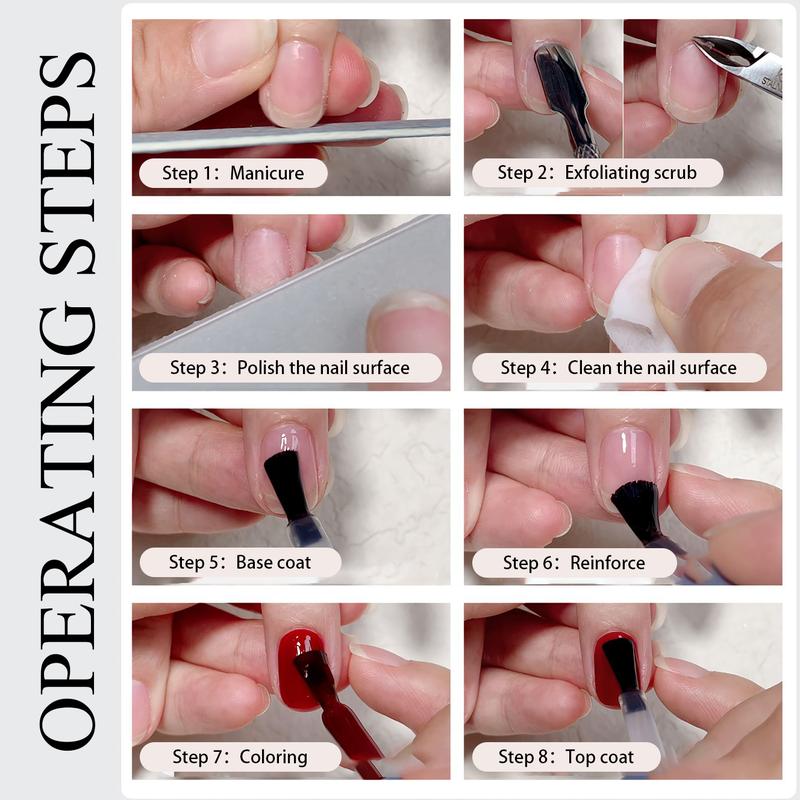 Tencoco 51 Pcs Gel Nail Polish Kit 35 Colors with Crystal Cat Eye Nail Art Tools Set UV Light Translucent Glossy Formula Perfect Gift for Women Manicure