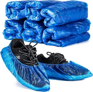 Shoe Covers - Boot Covers Plastic Disposable Waterproof Shoe Covers for Men and Women Fits All Sizes of Shoes for House Cleaning 60 Pack